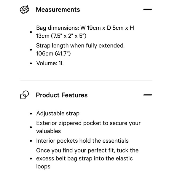 lululemon athletica Black Belt Bag / crossbody - Picture 9 of 9